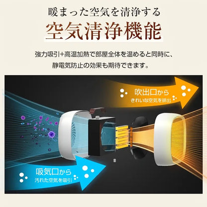 セラミックヒーター 2100W🔥 タイマー＆リモコン付き 小型ヒーター